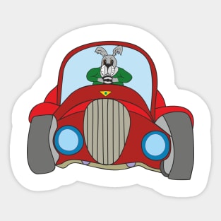 Dog driver Sticker